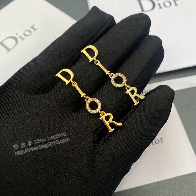 Dior飾品 迪奧經典熱銷款新款鑲嵌鑽耳環  zgd1039